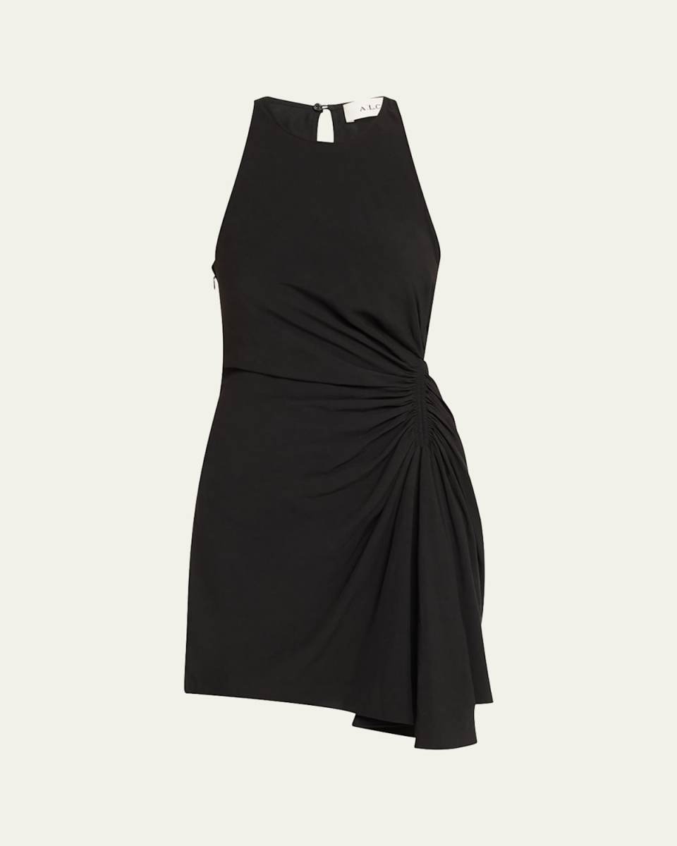Rue Sleeveless Ruched Mini Dress
